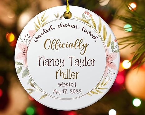 Christmas 2022 Stats Amazon.com: Personalized Adoption Ornament Wanted Chosen Loved  Ornamentadoption Keepsake Gotcha Day Gifts Adoption Memento Gifts Keepsake  Ornament Christmas Ornament : Home & Kitchen