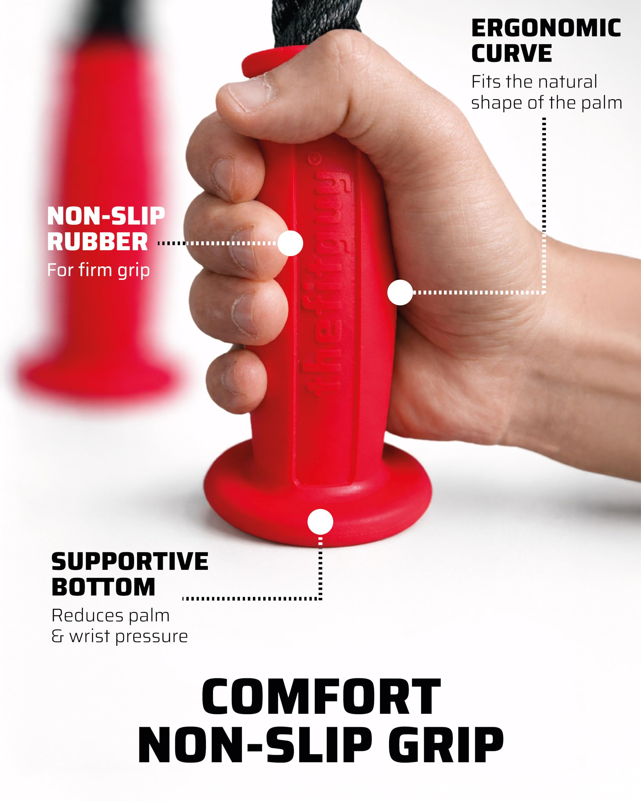 Snapklik.com : Ergonomic Tricep Rope 30” Non-Slip Cable Attachment ...