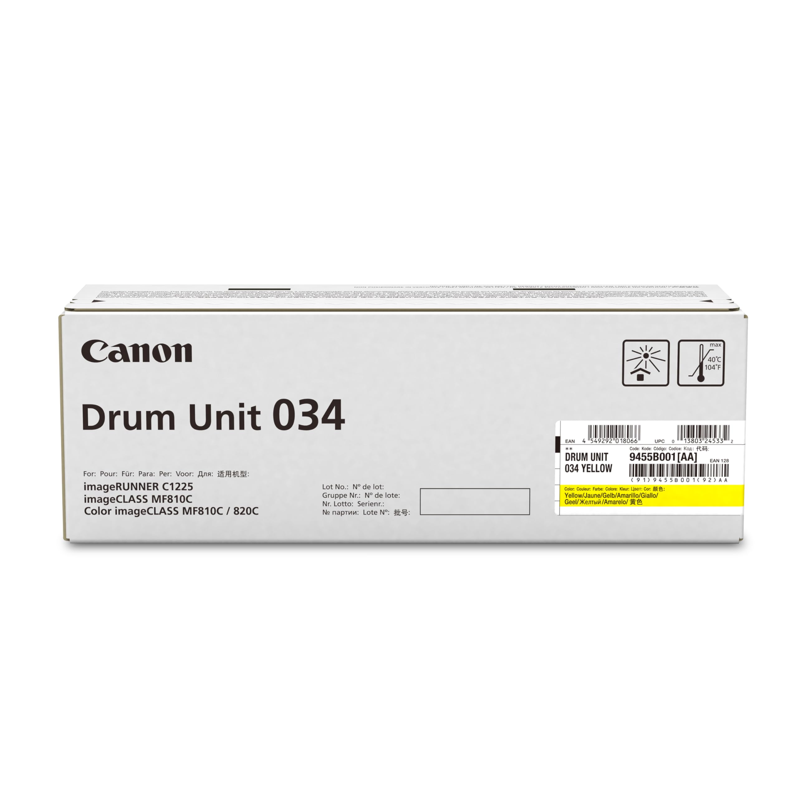 4本セット　Canon DRUM Cartridge 053 Amazon.com: Canon Genuine 034 Yellow Drum Cartridge