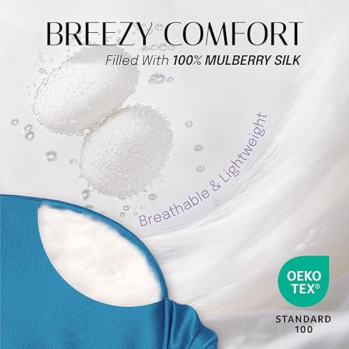 Miniatura 2 de OLESILK - Antifaz de seda para dormir, con relleno de seda de doble capa y correa elástica para dormir toda la noche, viajes y siesta, cubierta de