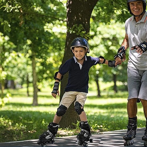 Miniatura 5 de Patines para niños y niñas mujeres y hombres 4 tamaños ajustables para adultos y niños al aire libre para interiores Patines para Niñas Niños con
