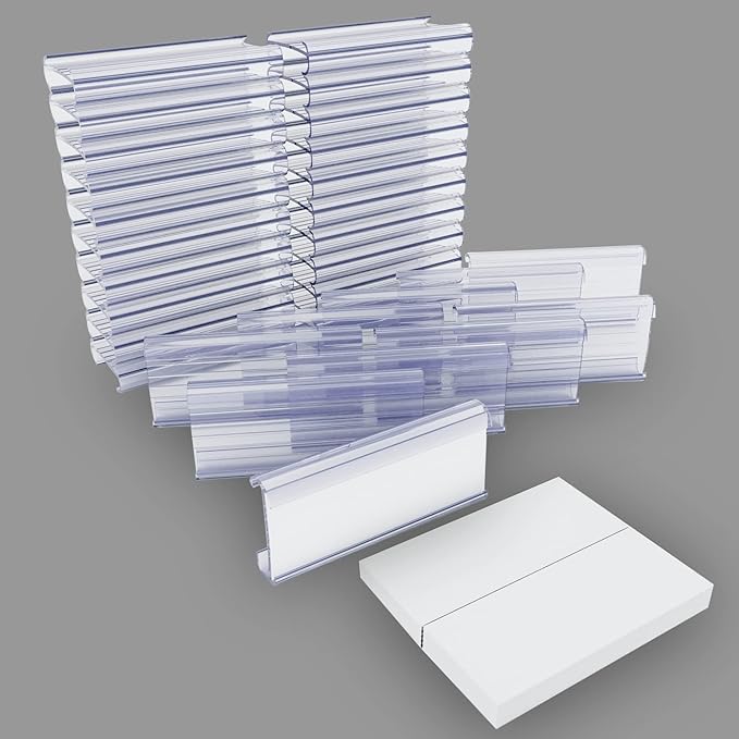 Wire Plastic Shelf Label Holders, Plastic Rack Label Clip