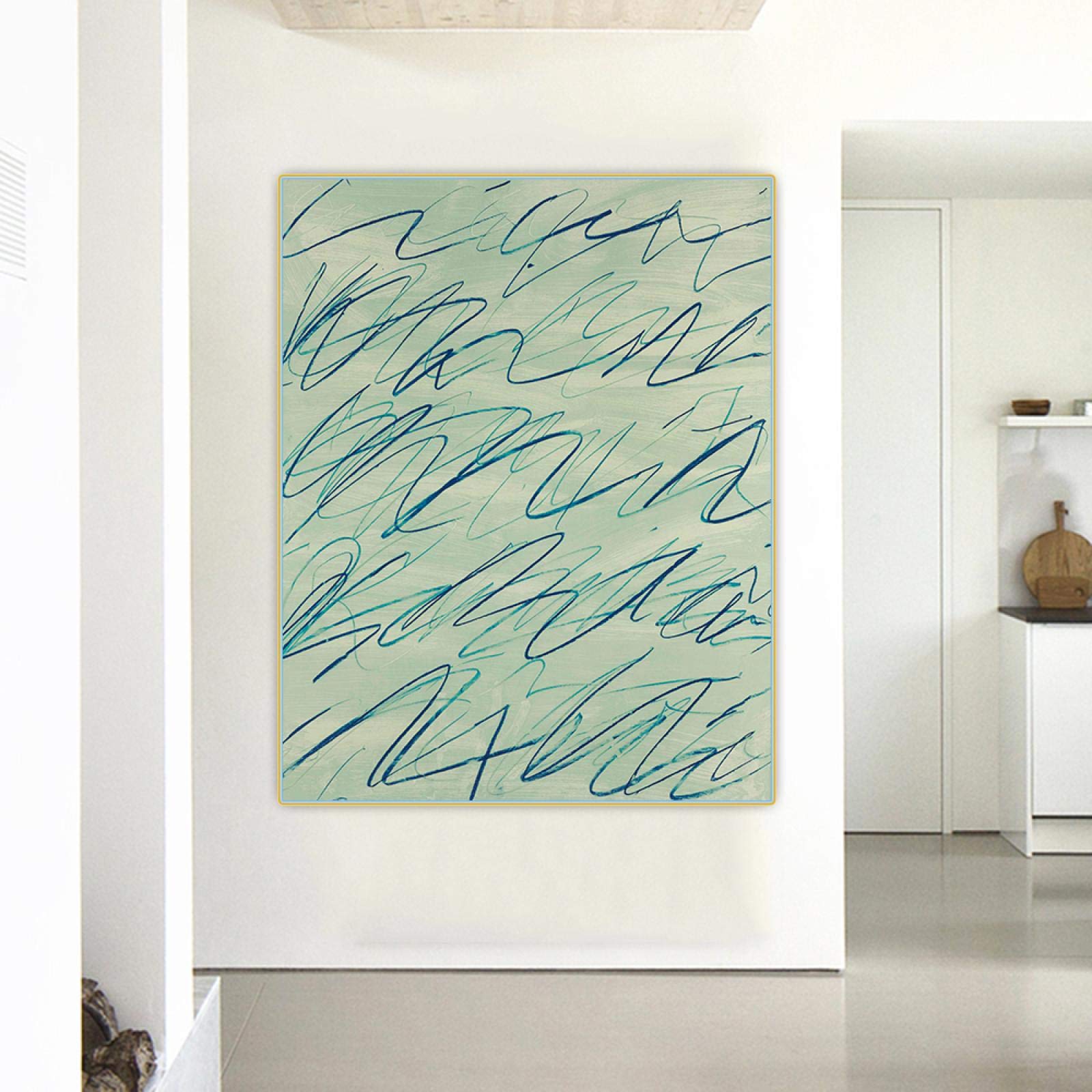 Amazon｜Cy Twombly《無題》キャンバスアート油絵アートワークレプリカ 