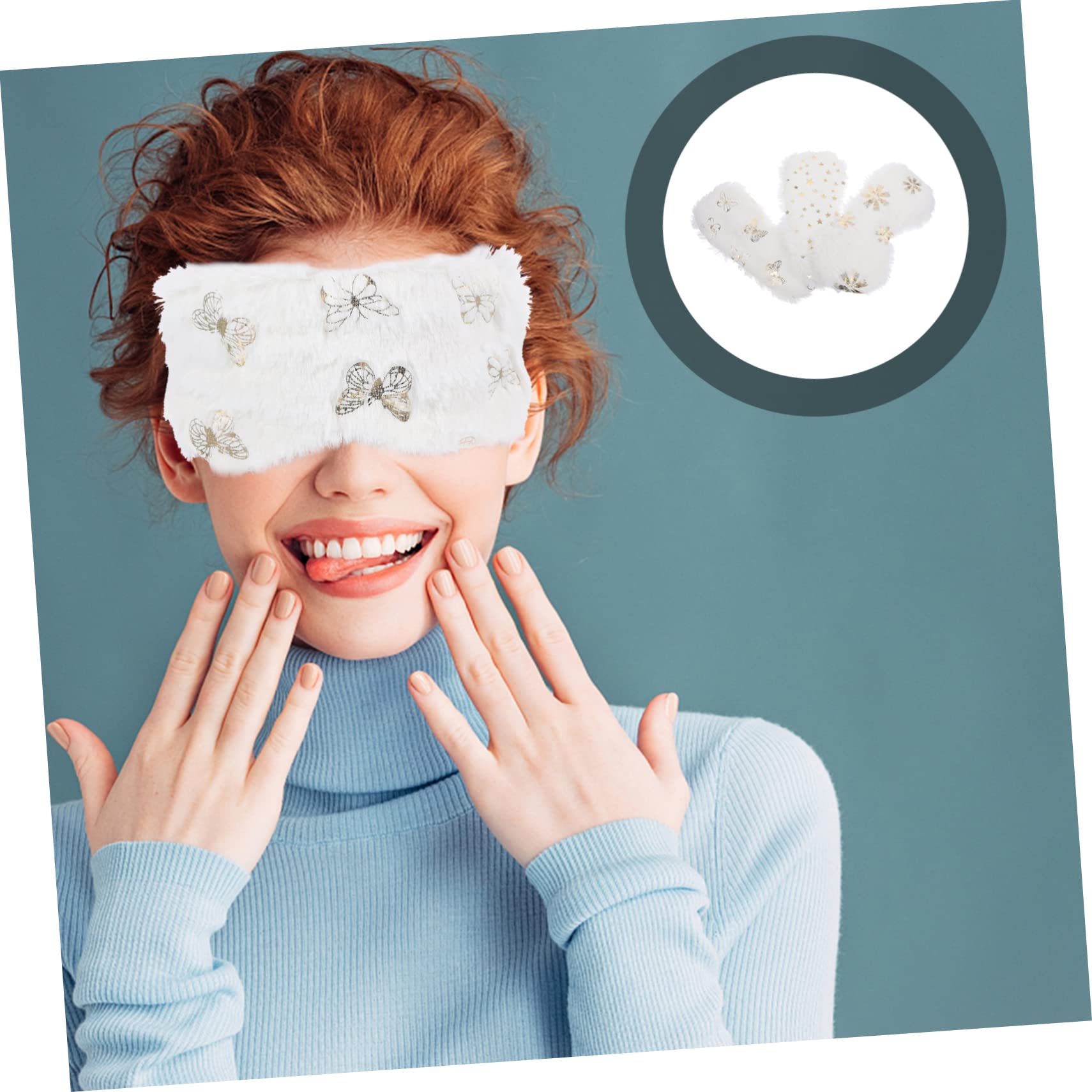 FRCOLOR 12stücke Schlafmaske Plüsch Atmungsaktive Und Bequeme Für Nickerchen Und Büro Sanfte Lichtblockierung Für Erholsamen Schlaf Für Und Studenten