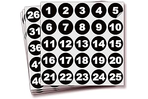 iSYFIX 1.5-inch Helmet Number Stickers: Simplify and Organize with Precision