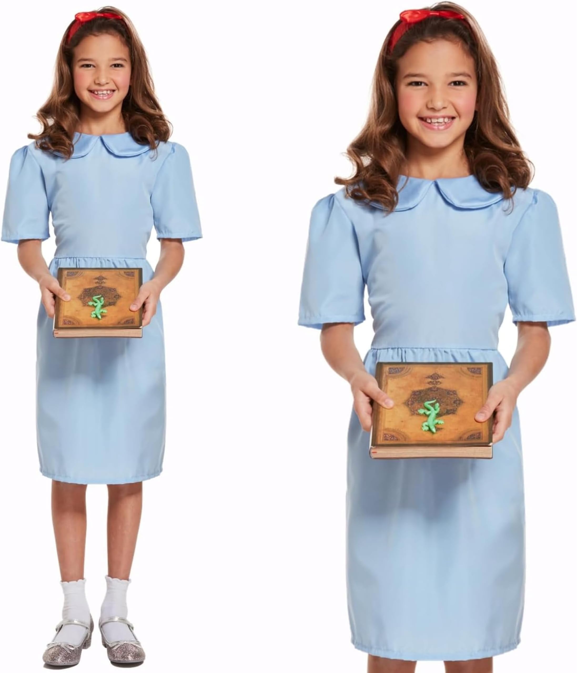 Magical Book Character Costume for Teens – Blue Fancy Dress Outfit with Red Headband for World Book Day 2026, Book Week & School Themed Events