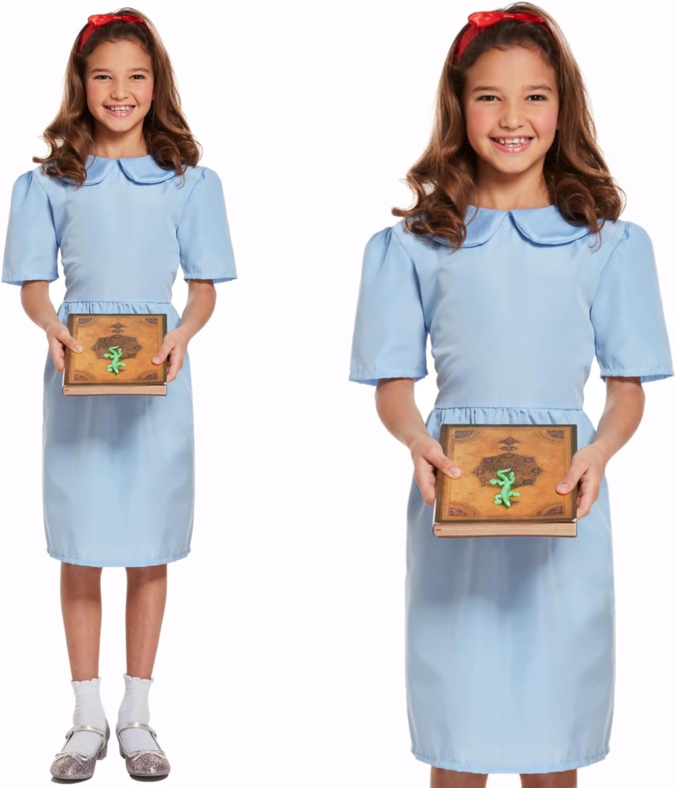 Magical Book Character Costume for Teens – Blue Fancy Dress Outfit with Red Headband for World Book Day 2026, Book Week & School Themed Events