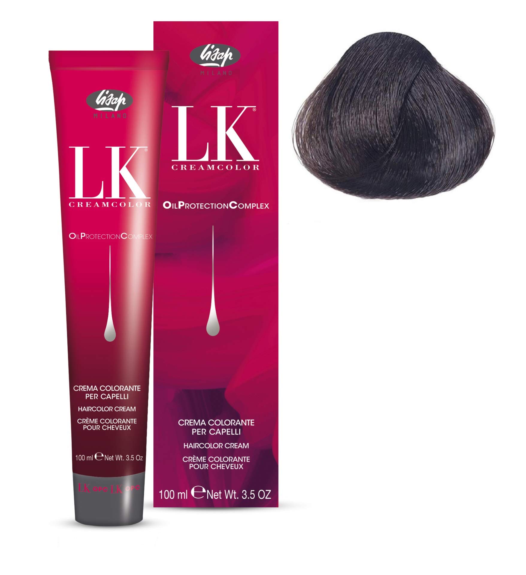 LK Oil Protection Complex Hair Color Cream, 100 ml./3.38 fl.oz. (5/0 - Light Brown)