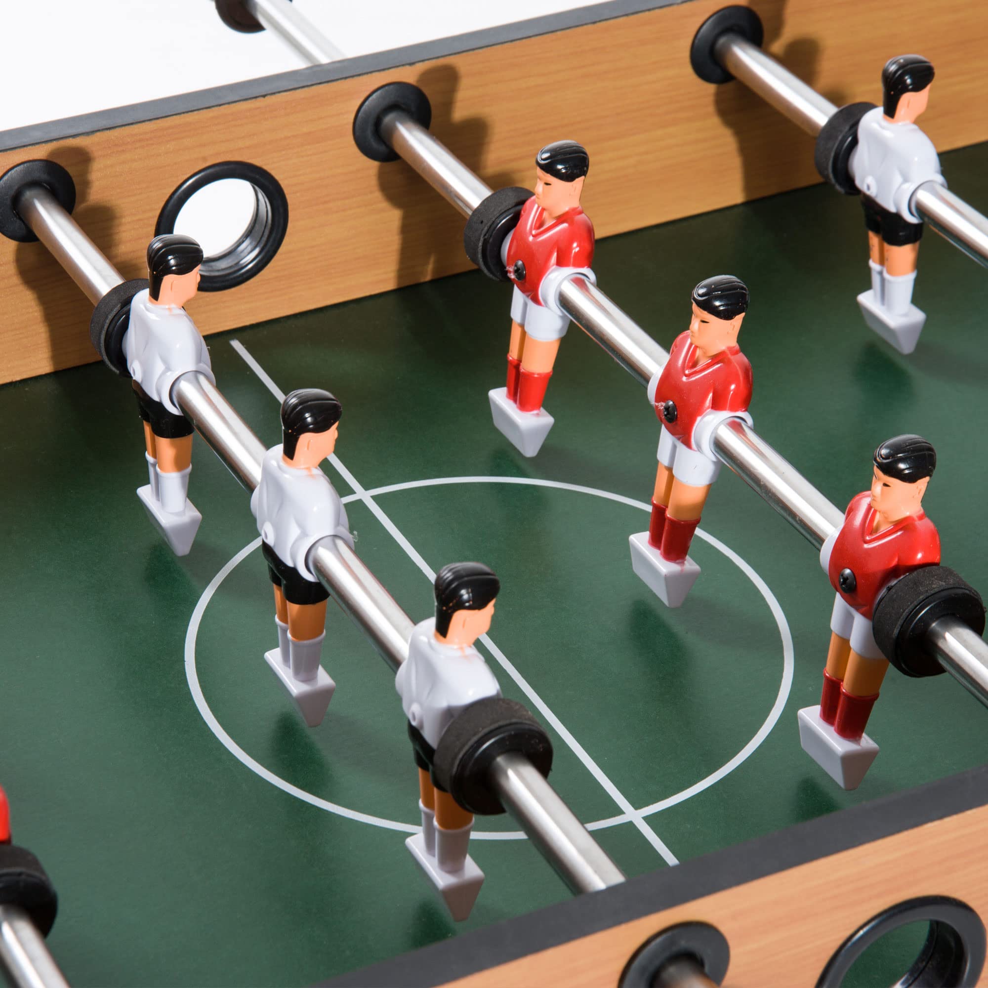 HOMCOM Calcio Balilla Professionale per Bambini e Adulti Aste 92x46x78cm | in Legno, MDF