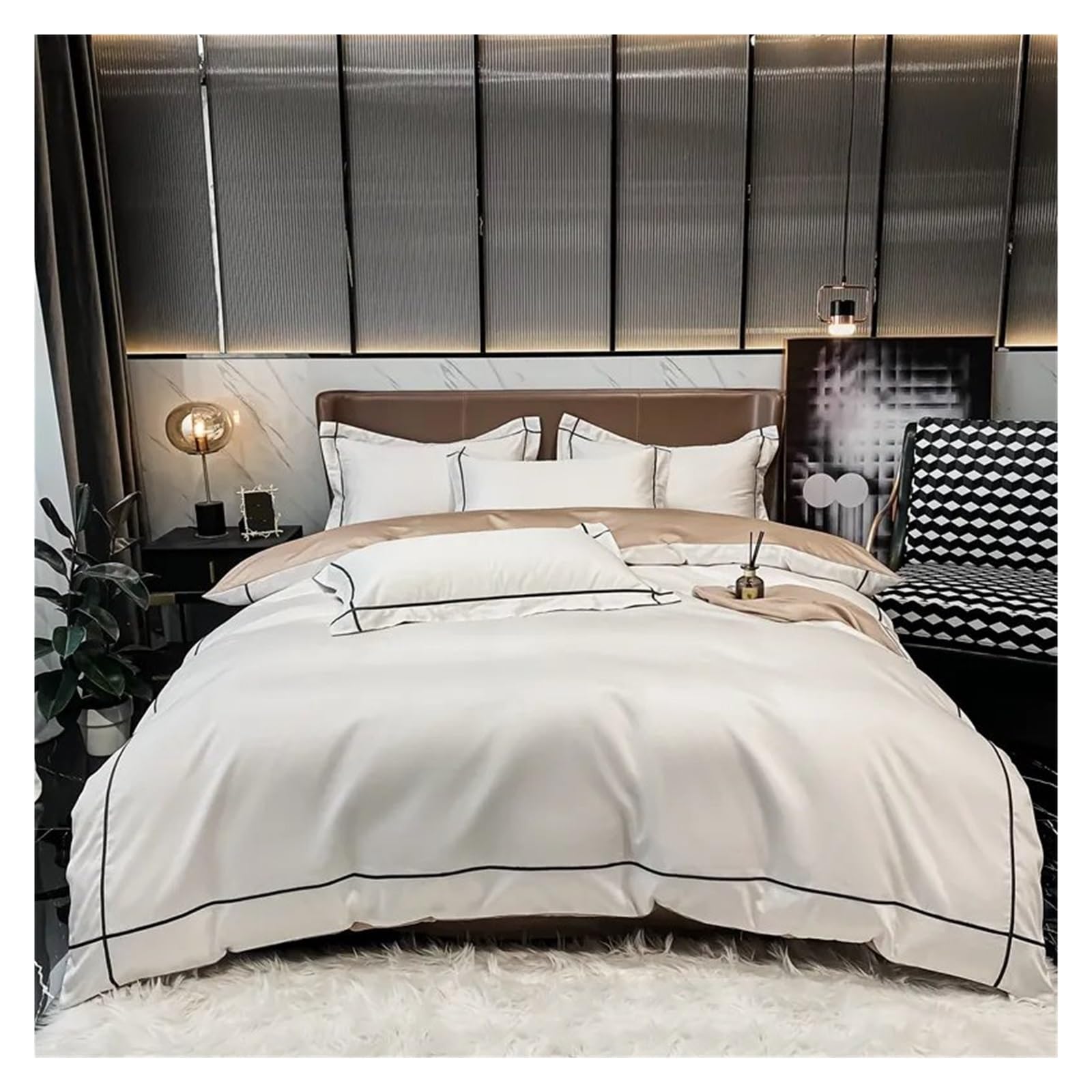 Ensembles de literie pour adultes avec housse de couette douce et draps assortis