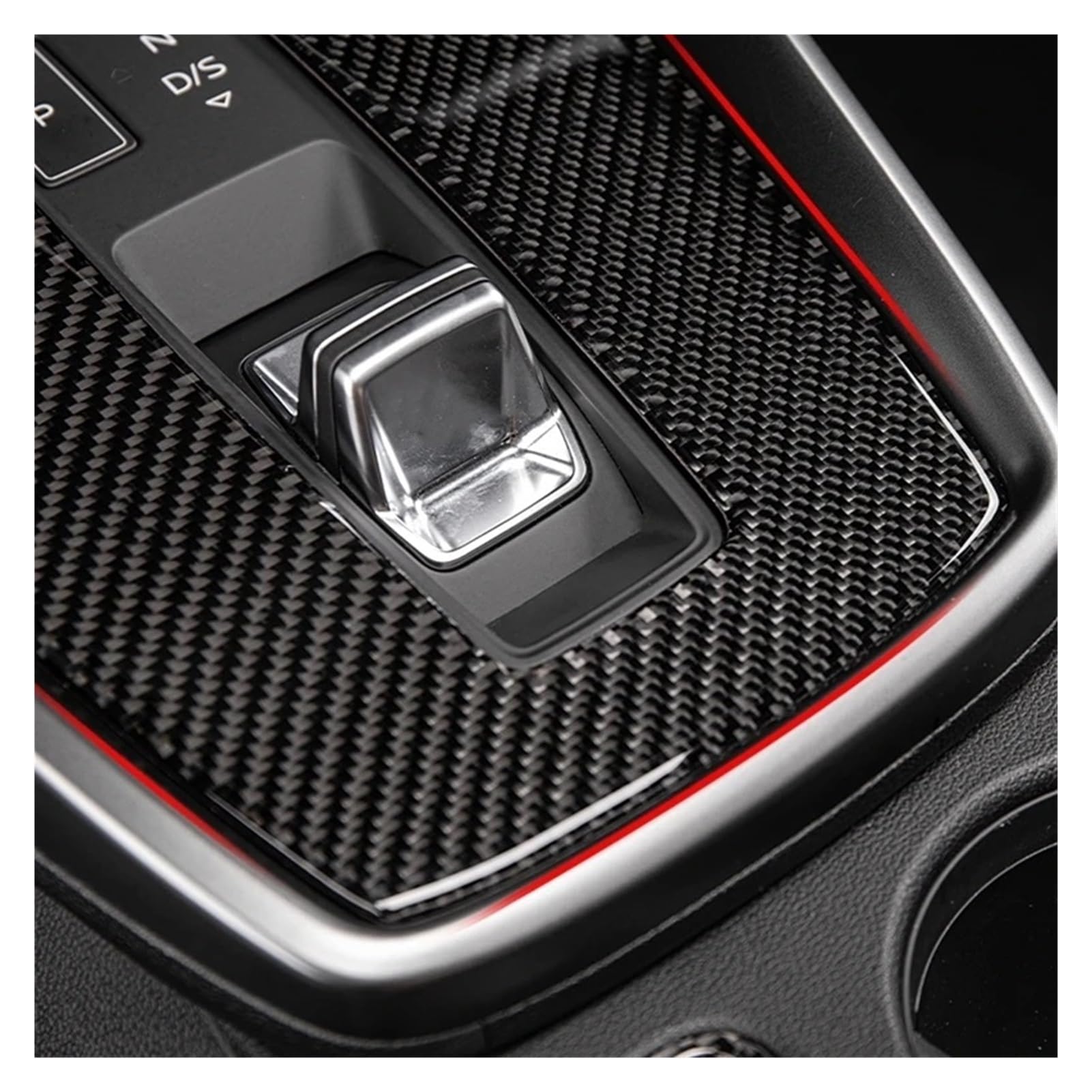 Garniture En Fibre De Carbone Pour Panneau De Vitesse Audi A3 8Y 2021 - Style Sportif Intérieur - Noir Carbone