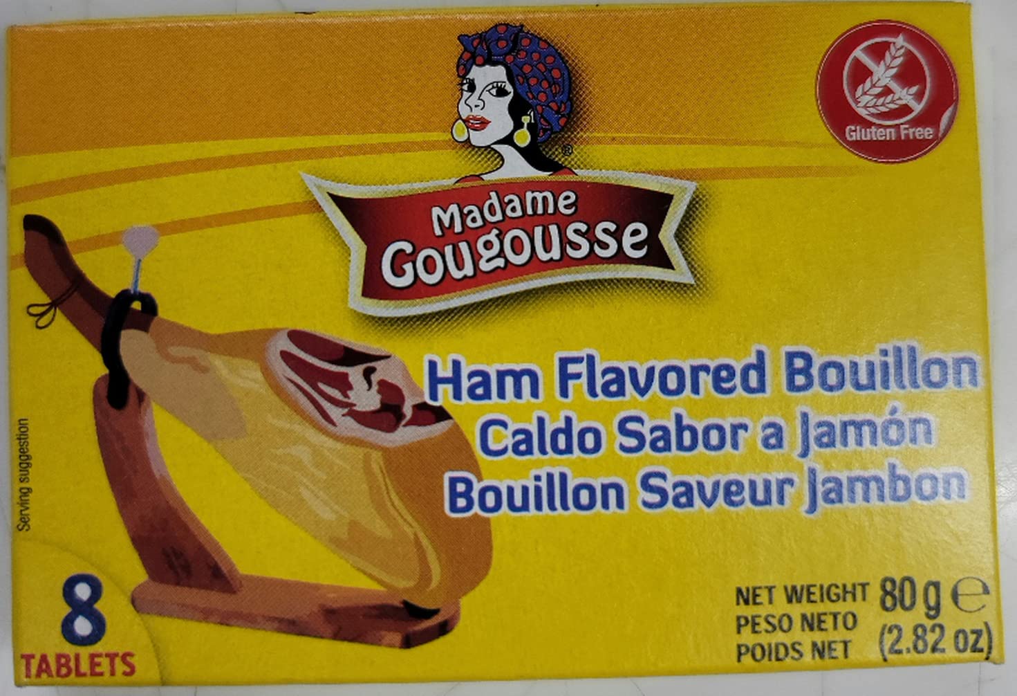 Madame Gougousse Ham Flavored Bouillon Tablets (8 ct