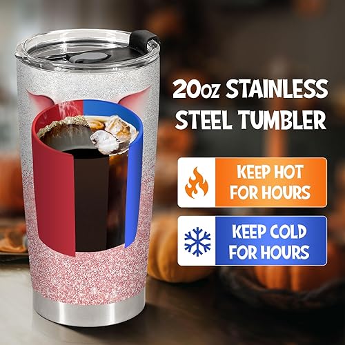 Miniatura 3 de 34HD Just A Girl Who Loves Pigs - Vaso con tapa, 20 onzas, con aislamiento al vacío, para granjero, regalos para mujeres, granjeros, regalos para