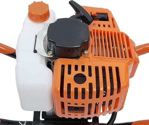 Miniatura 9 de DOONARCES Excavadora de agujeros de poste de 52 cc, barrenadora de tierra a gas de 2 tiempos, barrena de gasolina resistente, excavadora de agujeros