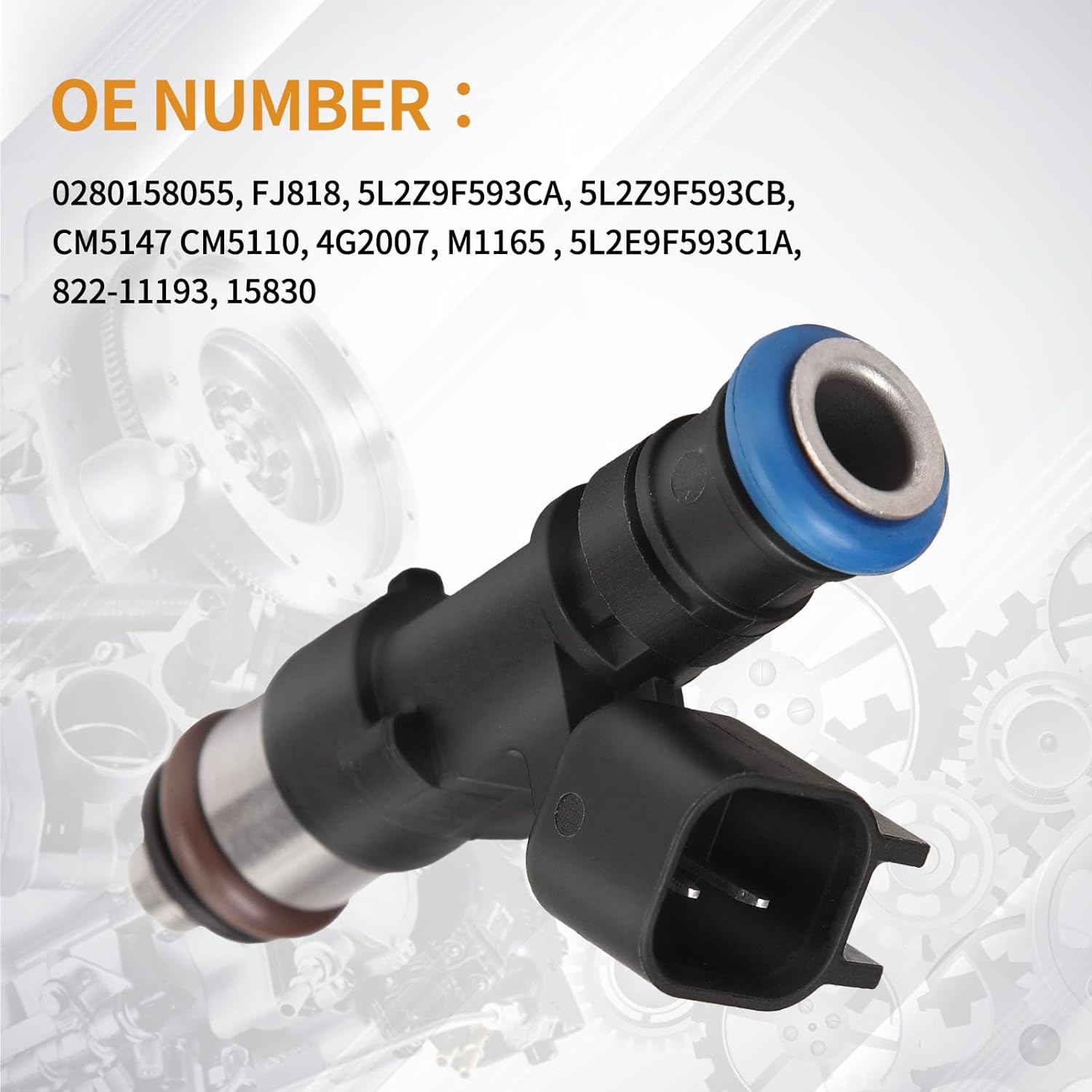 6PCS Fuel Injectors 4 Holes Compatible with Ford Ranger 2005-2011, for Mustang 2005-2010, Explorer Sport Trac 2007-2010, for Mercury Mountaineer 2006-2010 V6 4.0L Replace 0280158055 FJ818
