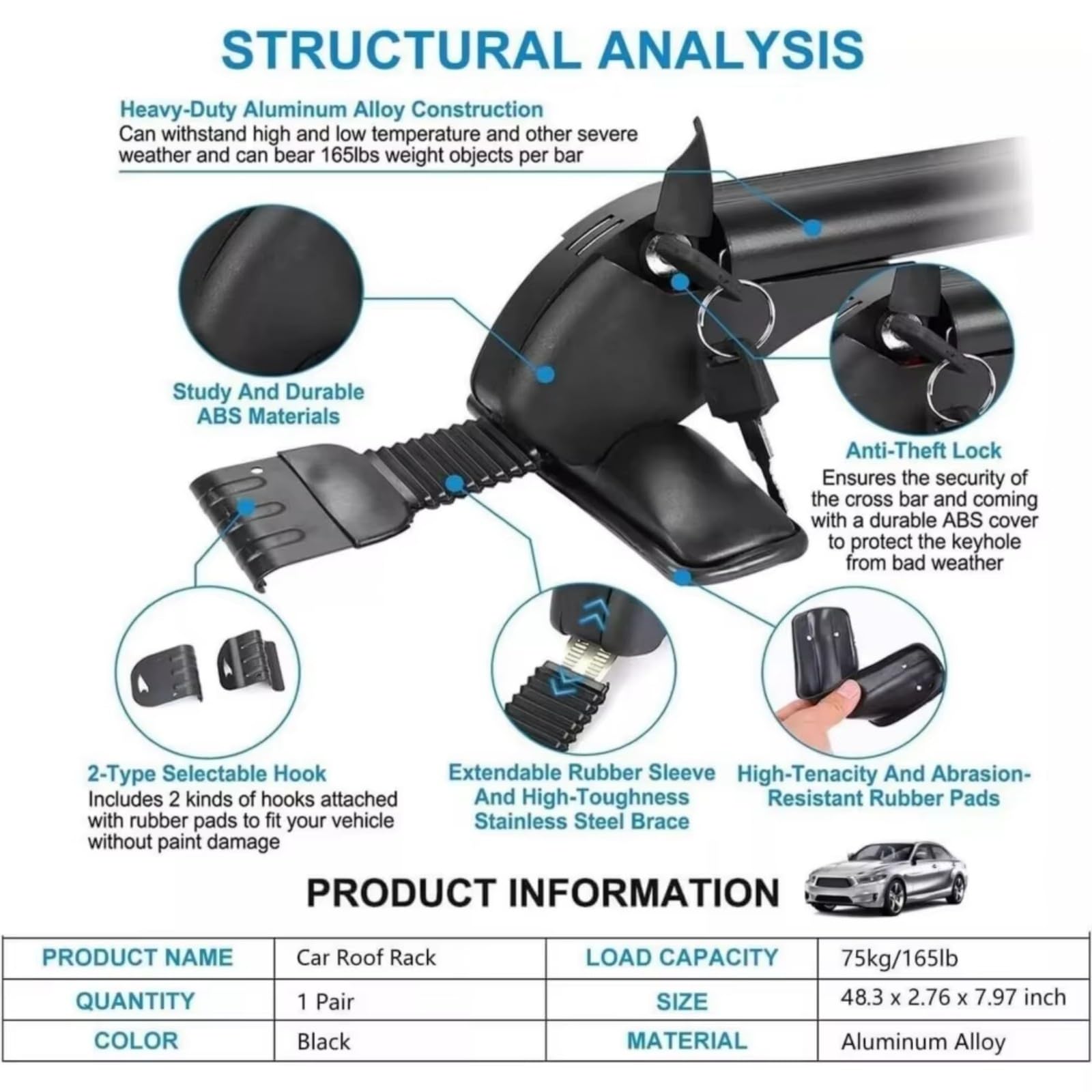 Portaequipajes Vehículos para Kia para EV6 2022-2024