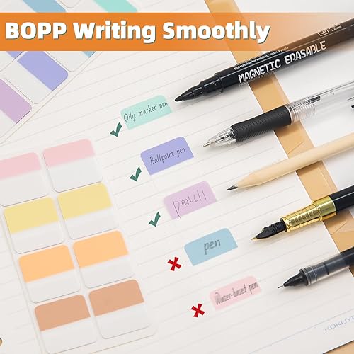 Miniatura 4 de 720 notas adhesivas de 1 pulgada para libros, etiquetas adhesivas reposicionables, notas adhesivas de pestañas, pestañas para libros, pestañas de