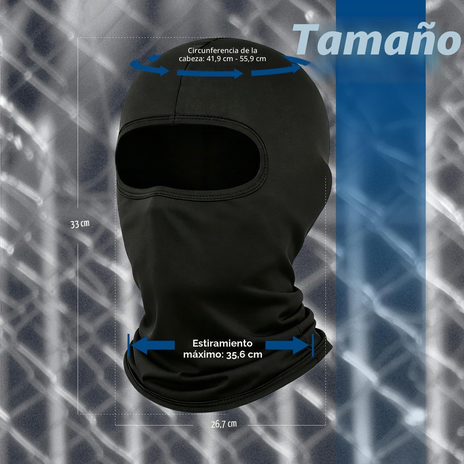 LONGKING Pasamontañas Unisex Protección UV Cortavientos Cálido Transpirable para Moto Esquí Snowboard
