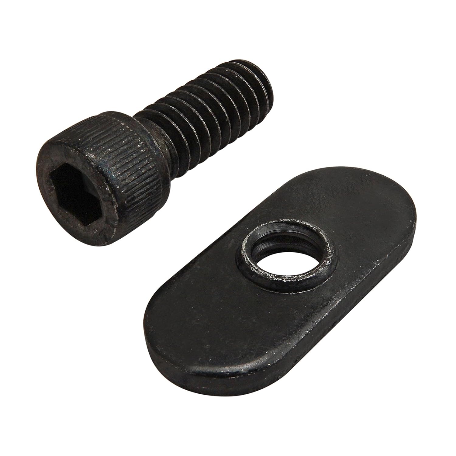 80/20 Inc., 3493, 10 Series, 1/4-20 X 5/8" (.625") Socket Head Cap Screw (SHCS) with Slide-in Economy T-Nut, Black Zinc (25 Pack)