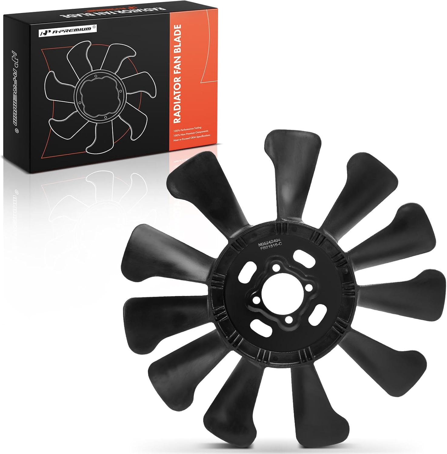 A-Premium Engine Radiator Cooling Fan Blade Compatible with Chevrolet Tahoe, C1500 C2500 Suburban, C3500, Express 1500 2500 3500 4500 & GMC K1500, K2500, K3500, Yukon, Savana & Cadillac Escalade