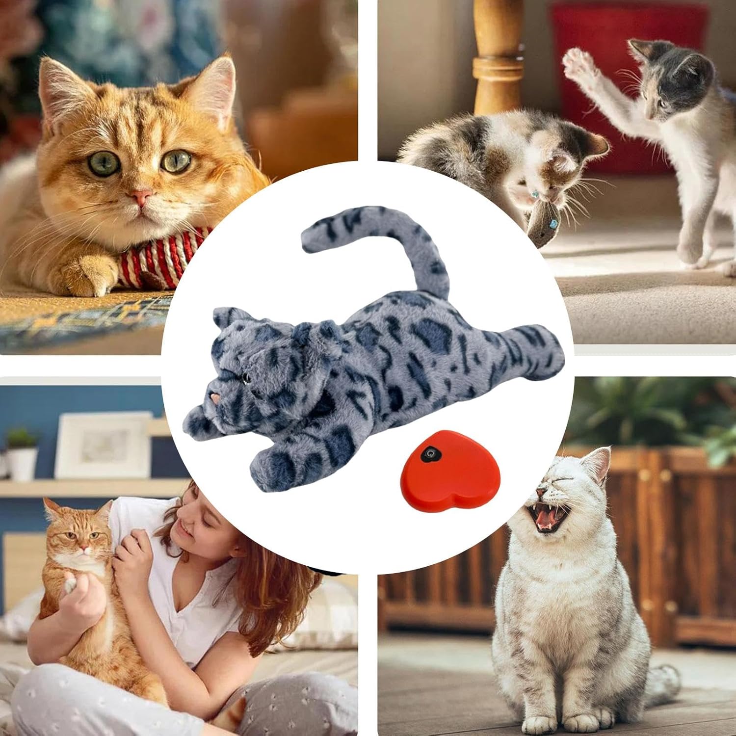 Jlobnyiun Heartbeat Toy | Plush Pet Snuggle Sleep Aid Doll - Comfort Cuddler Pillow, Dog Stress Relief Calming Aid, Heartbeat Toy Sleep Aid for Kittens Puppies 5 71w R5dNq L. AC SL1500