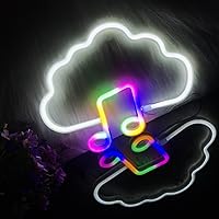 Vista 65 de Cloud Neon Signs, LED Light for Wall Decor, Battery or USB Powered for Bedroom Aesthetic Teen Girl Kid Room Christmas Wedding Party (White)