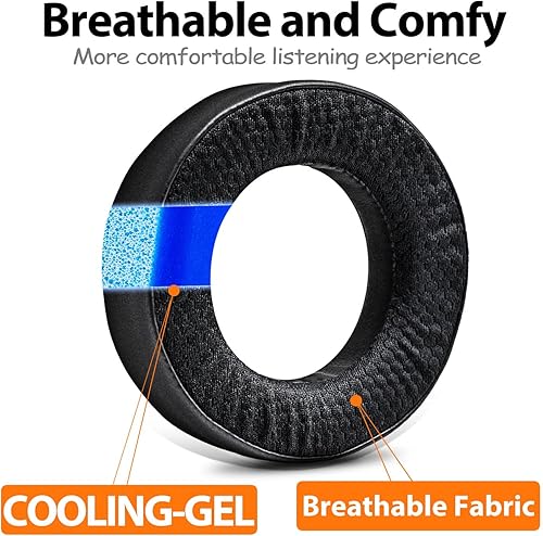 Miniatura 8 de Almohadillas de repuesto compatibles con auriculares LucidSound LS20 LS25 LS30 LS40, almohadillas con espuma viscoelástica de alta densidad (malla