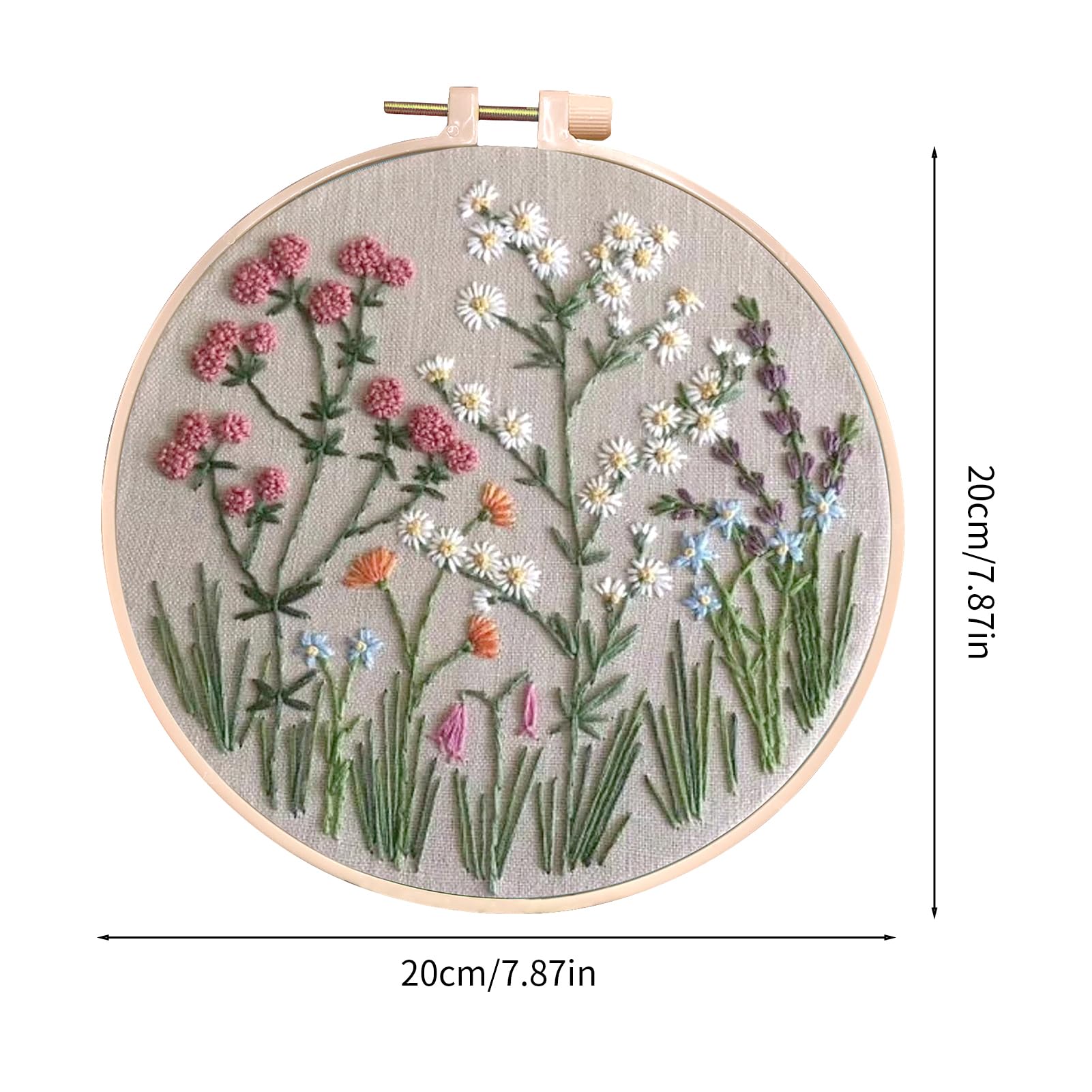Amazon.co.jp: 花の刺繍キット, かわいい刺繍アートクラフトツール