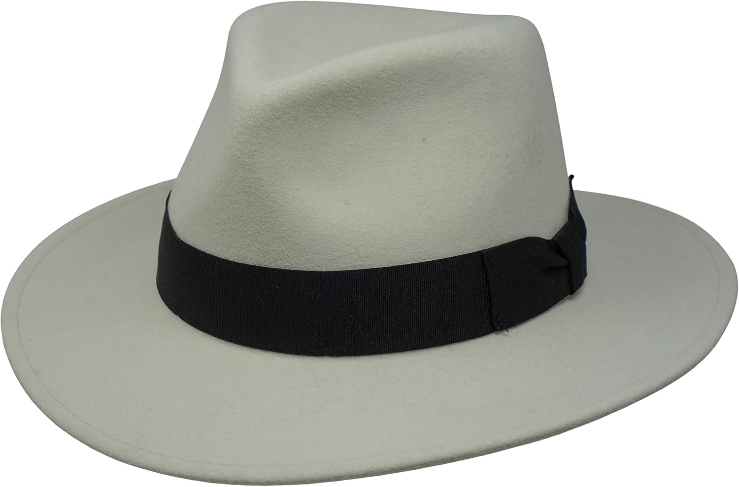 The Lawrence - Water Resistant - Flat Brimmed Fedora Trilby Style Felt Hat