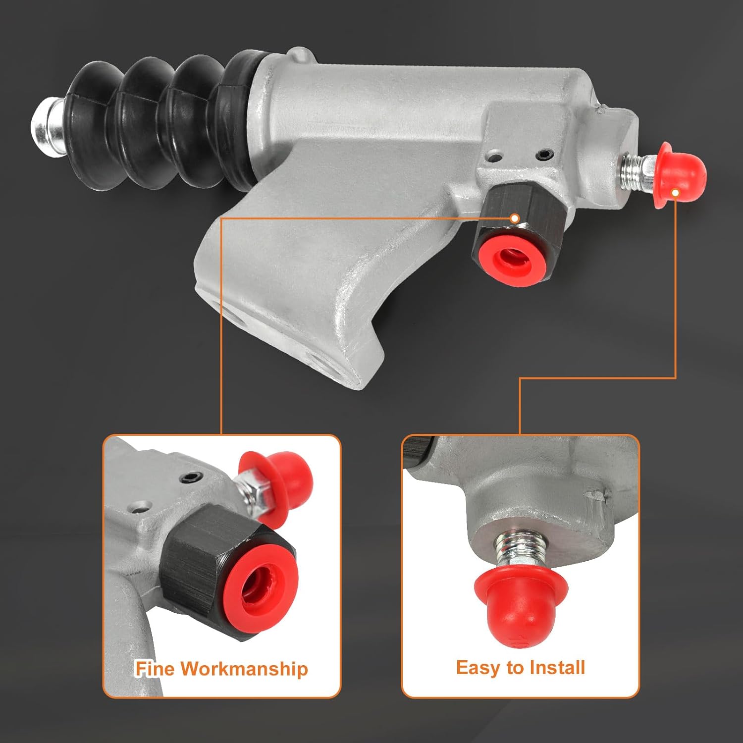 Clutch Master Cylinder & Slave Cylinder Assembly Compatible with Honda Civic/Accord/CRV/Element Acura RSX/TSX 2.0LT 2.4LT, 2002-2010#Replace 46920-S7A-A03 46920-S7A-A01