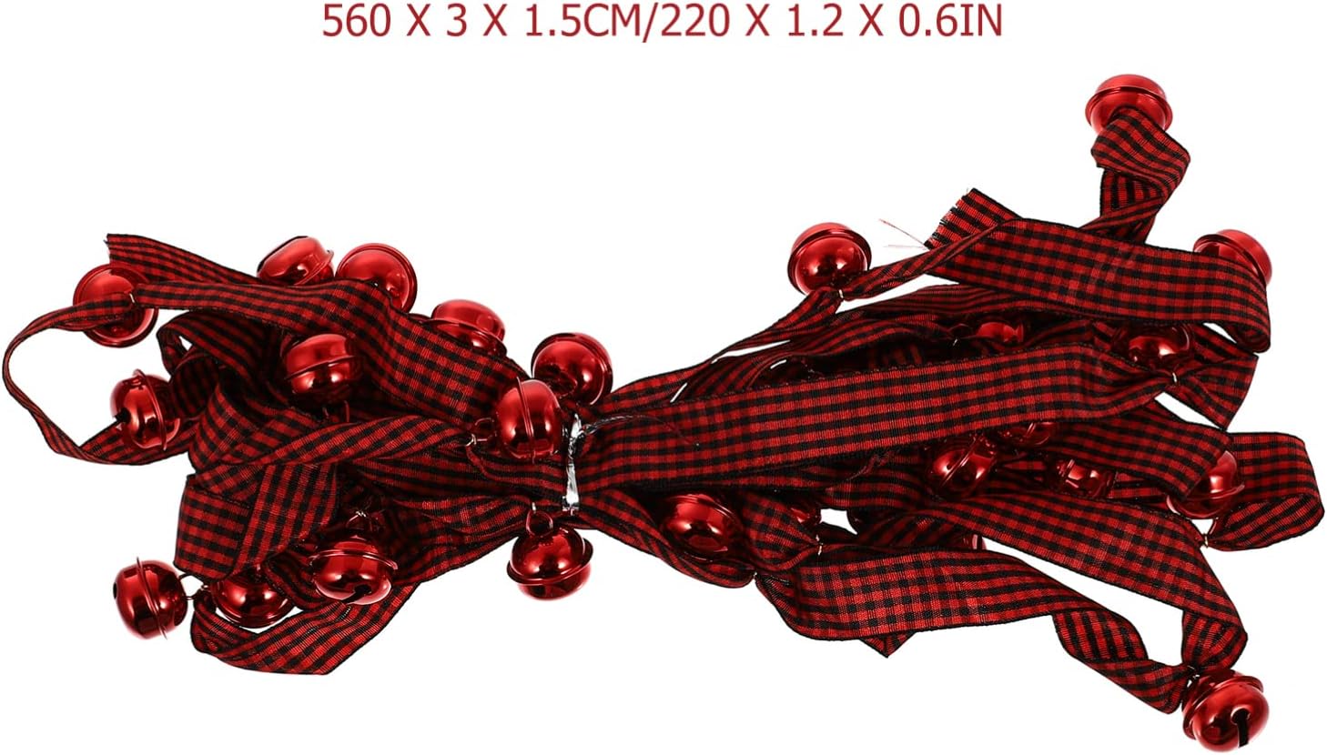 1pc Christmas Tree Pendant Black-red Ribbon and Bells Home Hanging Ornament Decor for Holiday Parties for Decoration