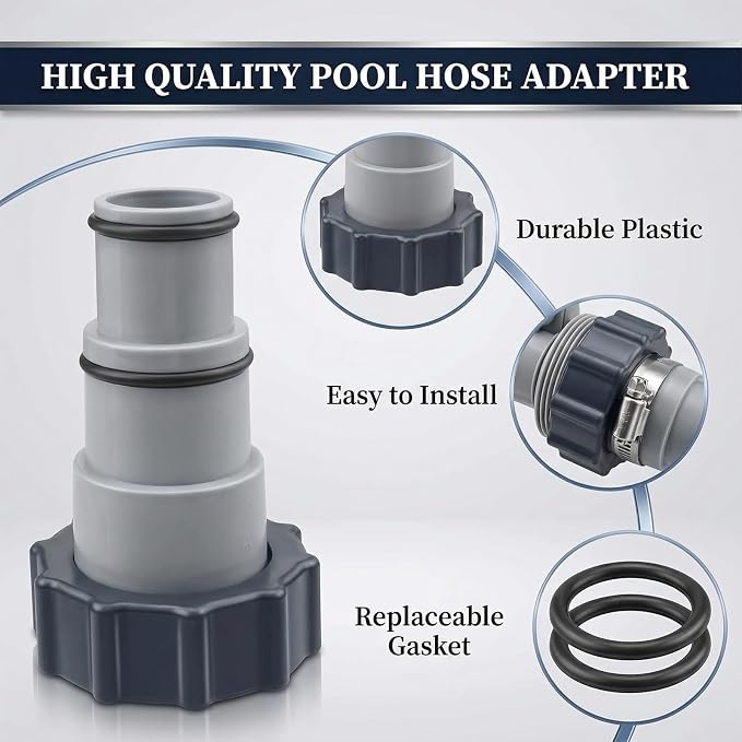 Adaptador para mangueras de piscina 4 unidades miniatura 3