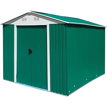 Dema Metall Garten Geratehaus Leeds Grun Amazon De Garten