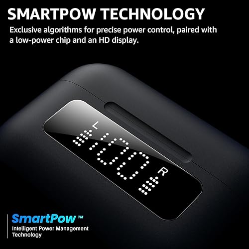 Miniatura 4 de TOZO Auriculares inalámbricos híbridos con cancelación activa de ruido con 6 micrófonos AI Clear Call Ear Buds 68H Playtime con pantalla LED, 32