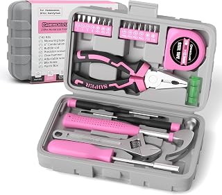 Home Tool Kit with Mini Tool Box Household Repair Tool Set 23pcs