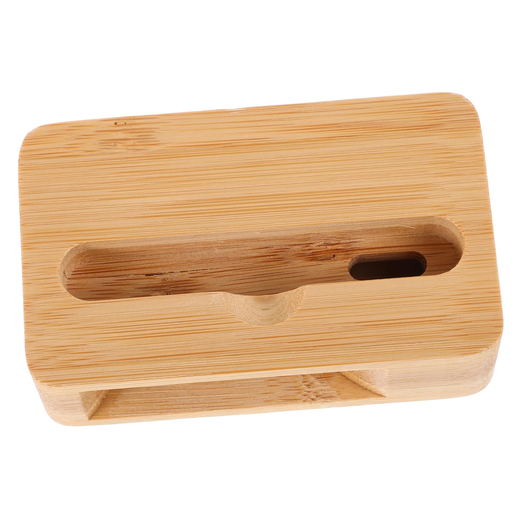 Angoily Portable Wooden Phone Stand Sound Amplifier Mini Mobile Video Speaker Fit Compact Cell Phone Holder for Video