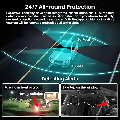 Miniatura 9 de Cámara de tablero frontal interior, cámara de seguridad 4G LTE para automóvil, vista remota en vivo, alerta instantánea a través de la aplicación,