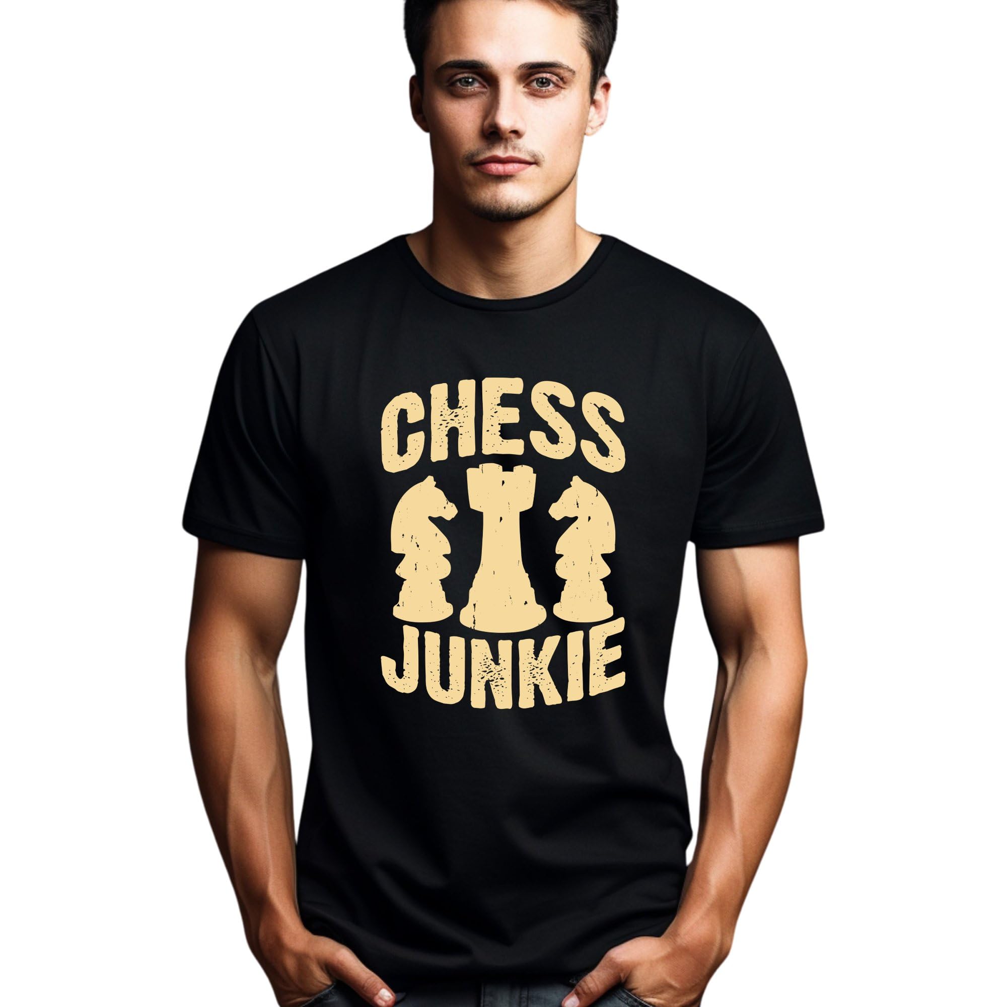 Seek Buy Love Chess Junkie T-Shirt for Strategy Game Lovers, Vintage Chess Piece Tee, Casual Chess Player Gift, Board Game Enthusiast Apparel (Large, Black) (B0D132MRQC) Amazon Price History, Amazon Price Tracker
