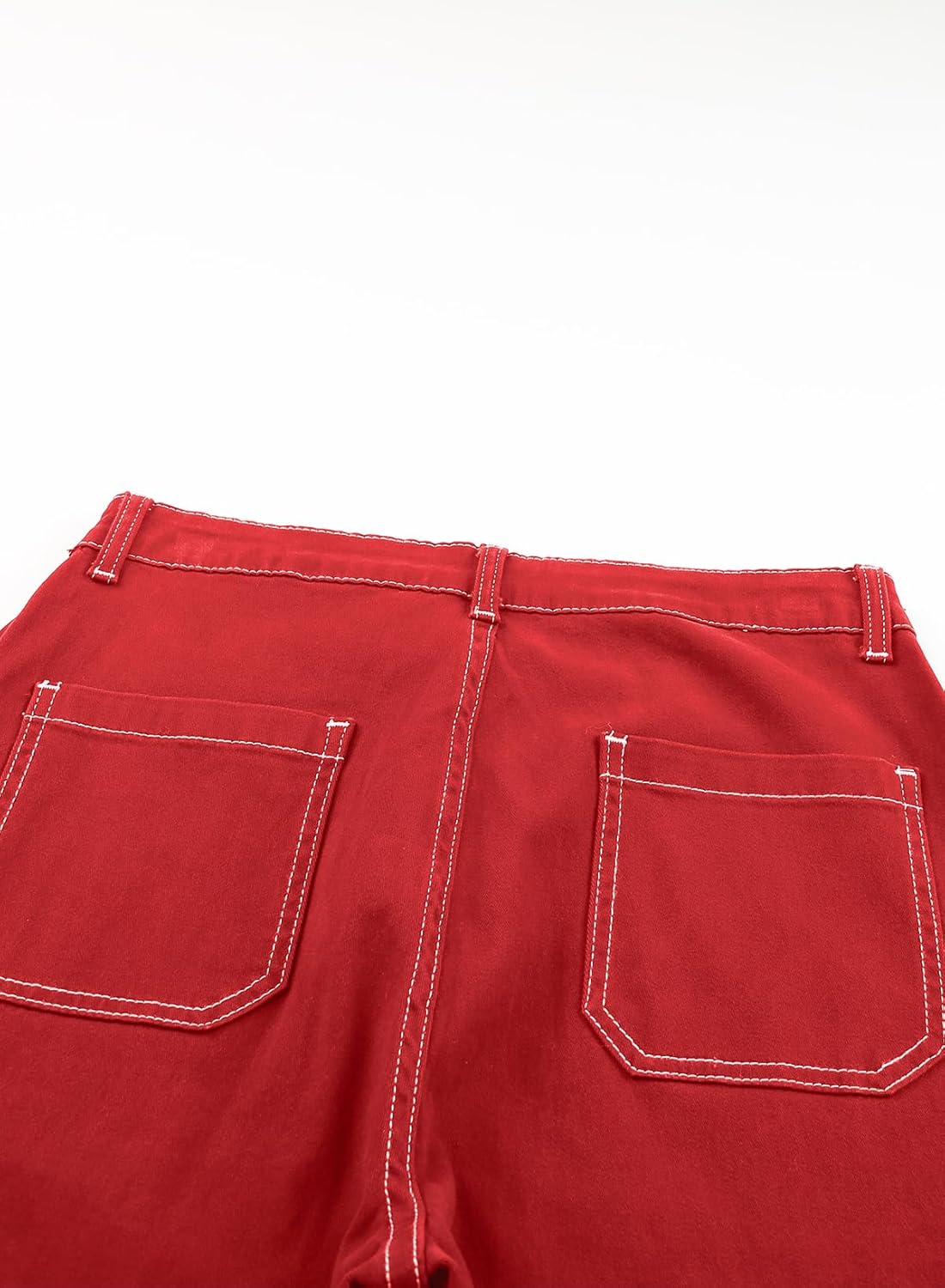 Sidefeel Women's Cargo Jeans Casual Loose Mid Rise Wide Leg Denim Pants - Image 9