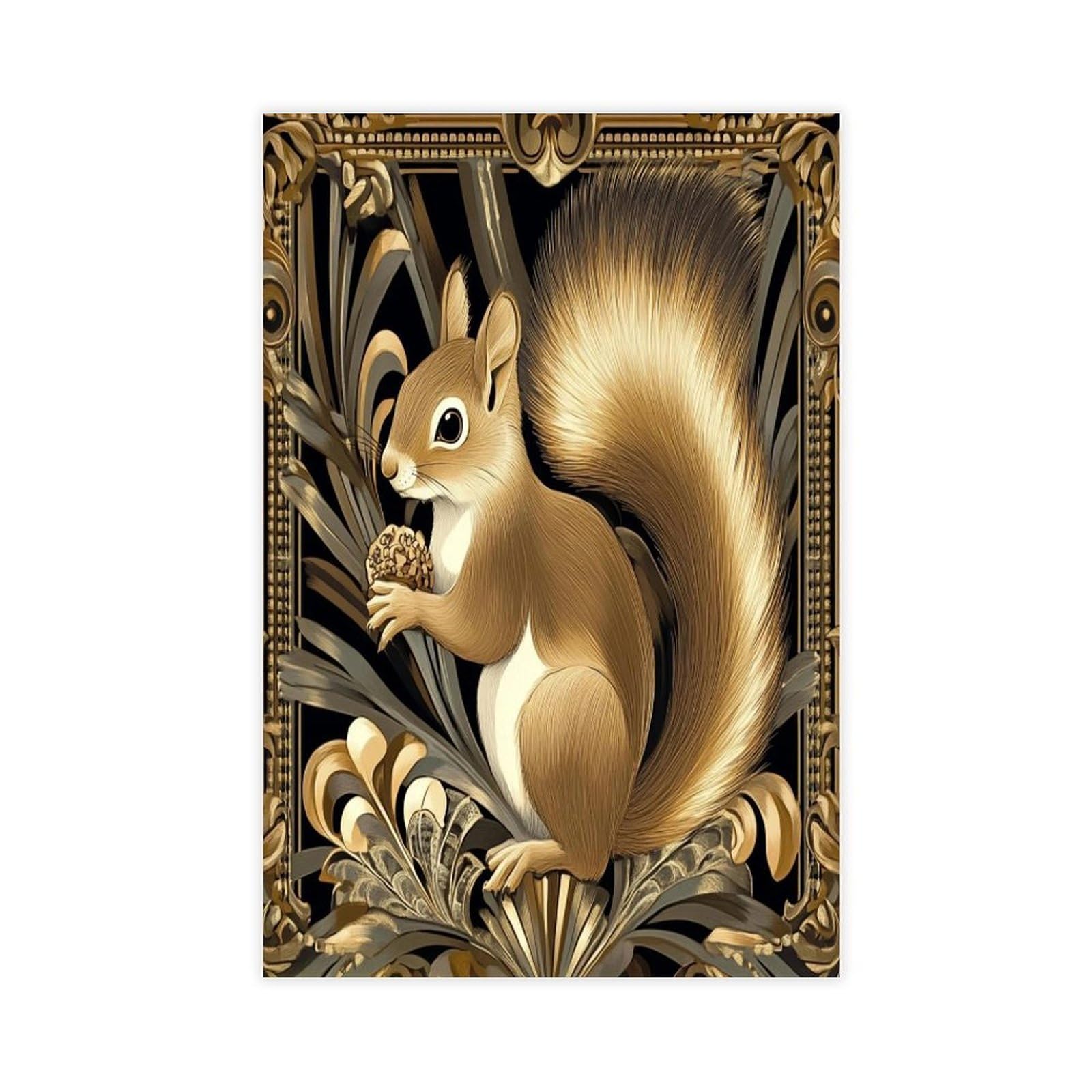 Bareronor Funny Squirrel (36) Canvas Poster Bedroom Decor Landscape Office Room Decor Gift 24" L X 36" W