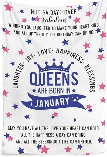 Miniatura 1 de Regalos únicos de cumpleaños para mujeres, las reinas nacen en enero  ideas de regalo de cumpleaños de enero para mujeres, mamá, abuela, tía, mejor