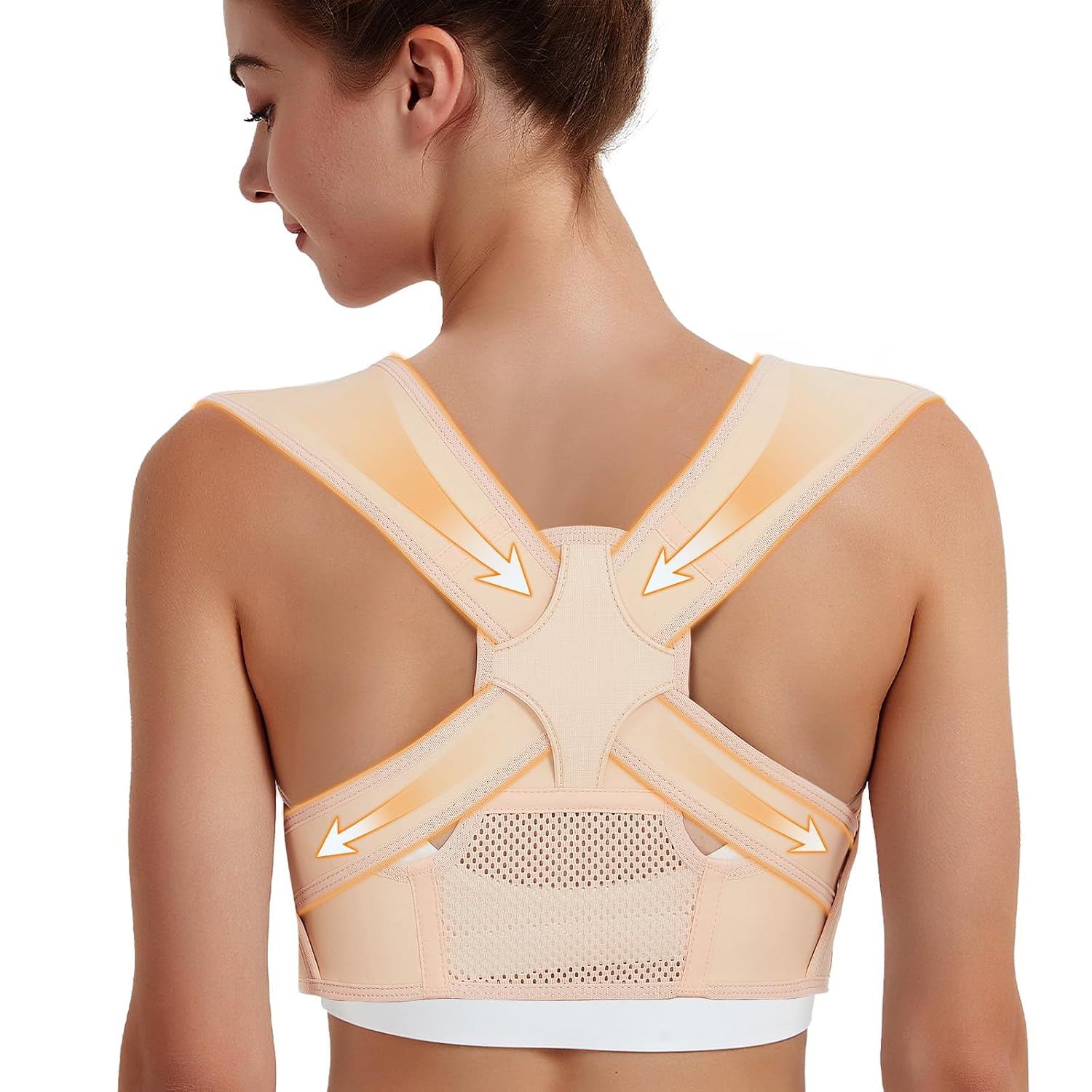 Posture Corrector for Women and Men: Adjustable & Breathable Upper Back Brace - Posture Support for Sitting Work & Daily Use (Small/Medium) 10 Posture Corrector for Women and Men: Adjustable & Breathable Upper Back Brace - Posture Support for Sitting Work & Daily Use (Small/Medium) - Image 8