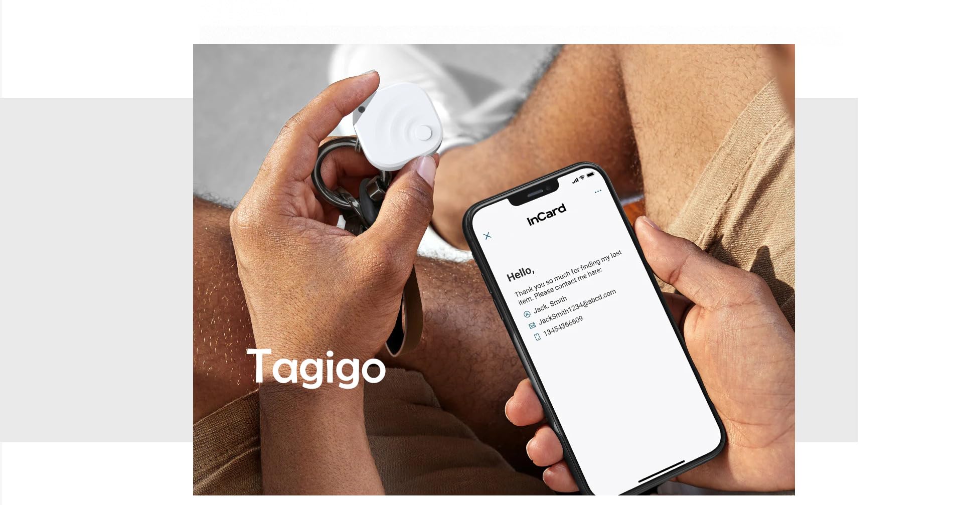 Tagigo Tracker – Fonctionne avec Google Find Hub (Find My Device), batterie remplaçable, idéal pour portefeuilles, clés, sacs, bagages (Android uniquement, lot de 4, noir)