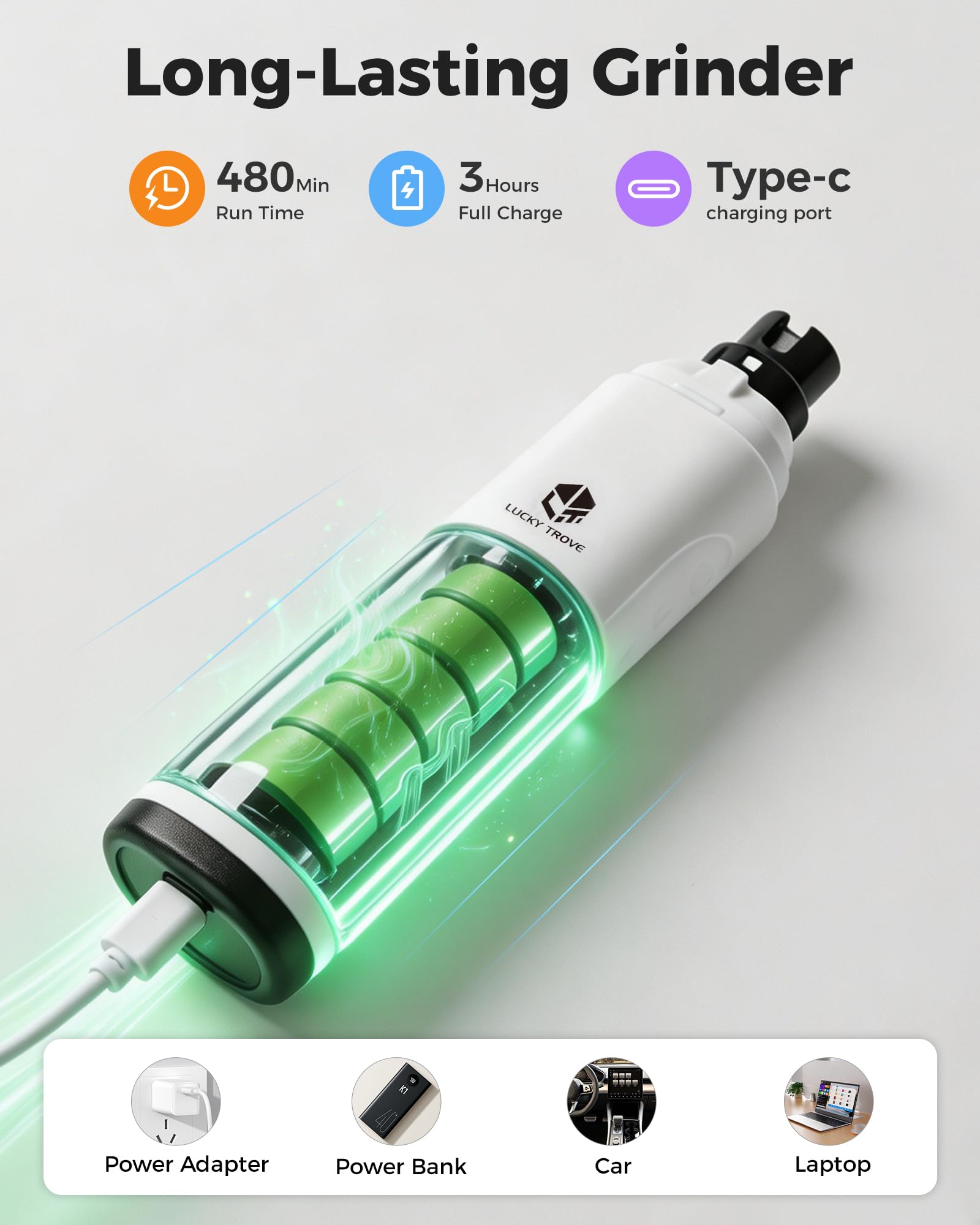 Broyeur à ongles professionnel pour chien - Moteur sans balais, 11 000 tr/min, 6 vitesses, silencieux de 40 dB, 2 lumières LED, soin des ongles indolores pour animaux de compagnie, rechargeable