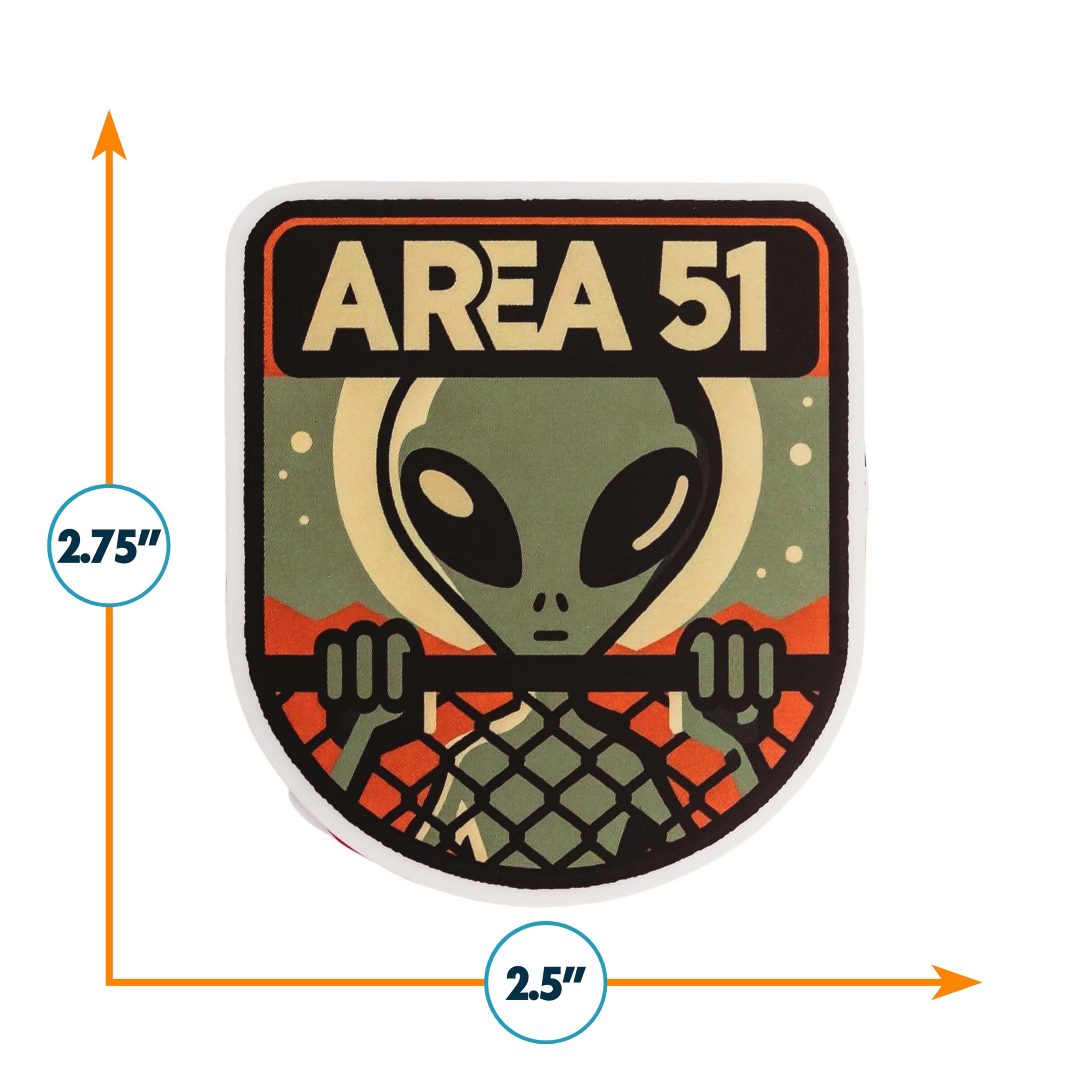 Amazon.com - Vagabond Heart Area 51 Sticker - Area 51 Weatherproof