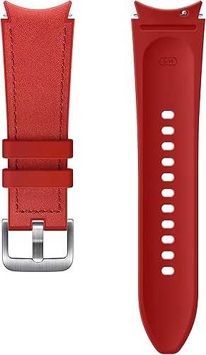 Miniatura 4 de Samsung Correa híbrida de silicona de cuero para reloj de tamaño pequeñomediano, para Galaxy Watch 4 y Galaxy Watch 4 Classic (versión de EE. UU.),