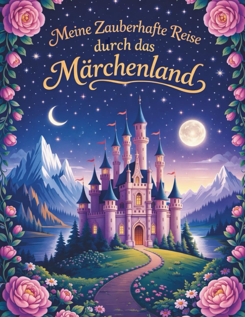 Meine Zauberhafte Reise durch das Märchenland: Dein Ausmalbuch mit Märchen, Prinzessinnen, Zauberer, Feen und Drachen für Kinder ab 6 Jahren