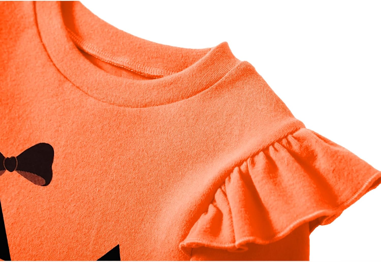 Toddler Baby Girl Soft Thick Crewneck Ruffle Tops Infant Girls Cotton Long Sleeve T-Shirt