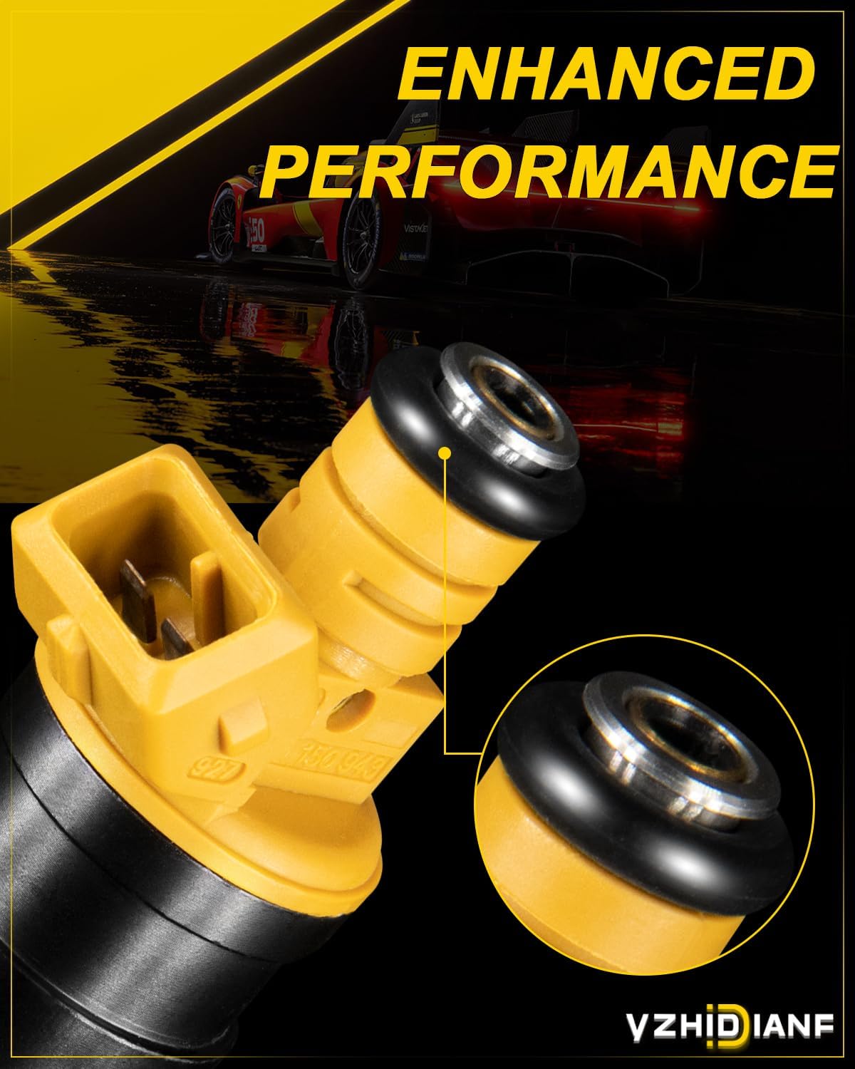 High Performance 0280150943 Fuel Injectors for:-Ford 1993-2003 F150 F250 F350 E150 E250 E350 E450 for:-Mustang Crown Victoria Bronco for:-Lincoln 4.6L 5.0L 5.4L 5.8L 0280150556 (8PCS)