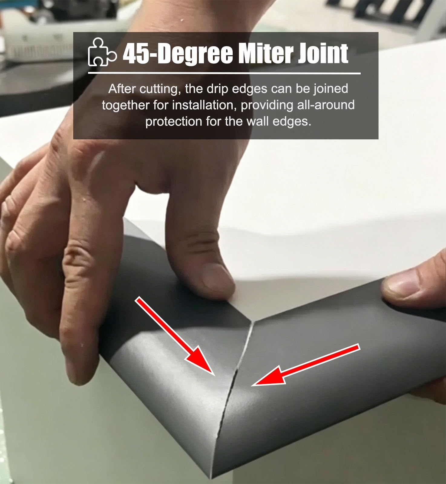 Perfil de Transición para Suelo Perfil de Aluminio Vierteaguas para Patio, Canalón Barrera Contra la Lluvia para Ventanas Exteriores, Moldura Desviadora de Goteo(30mm (1 1/8"),4.0m (13ft))